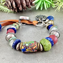 Load image into Gallery viewer, Multi Antique Trade Bead Bracelet