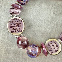 Load image into Gallery viewer, Lepidolite and Lampwork Bracelet