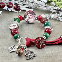 Load image into Gallery viewer, Peace on Earth Santa Bracelet