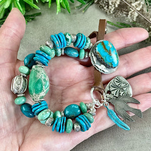 Variscite and Turquoise Bracelet