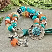 Load image into Gallery viewer, Turquoise and Gemstone Bracelet