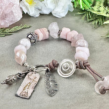 Load image into Gallery viewer, Rustic Pink Gemstone Bracelet