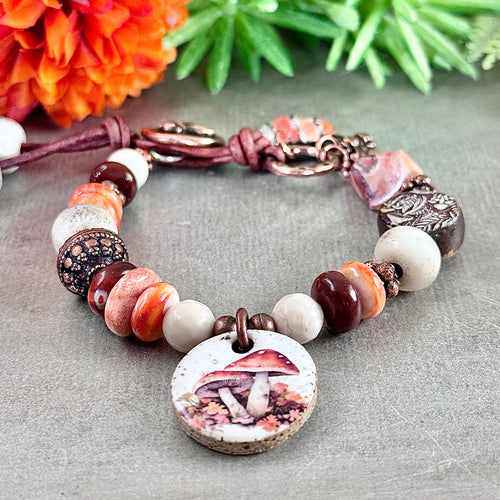Fall Mushroom Bracelet II