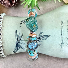 Load image into Gallery viewer, Teal Om Bracelet