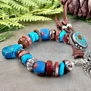 Chunky Turquoise Bracelet